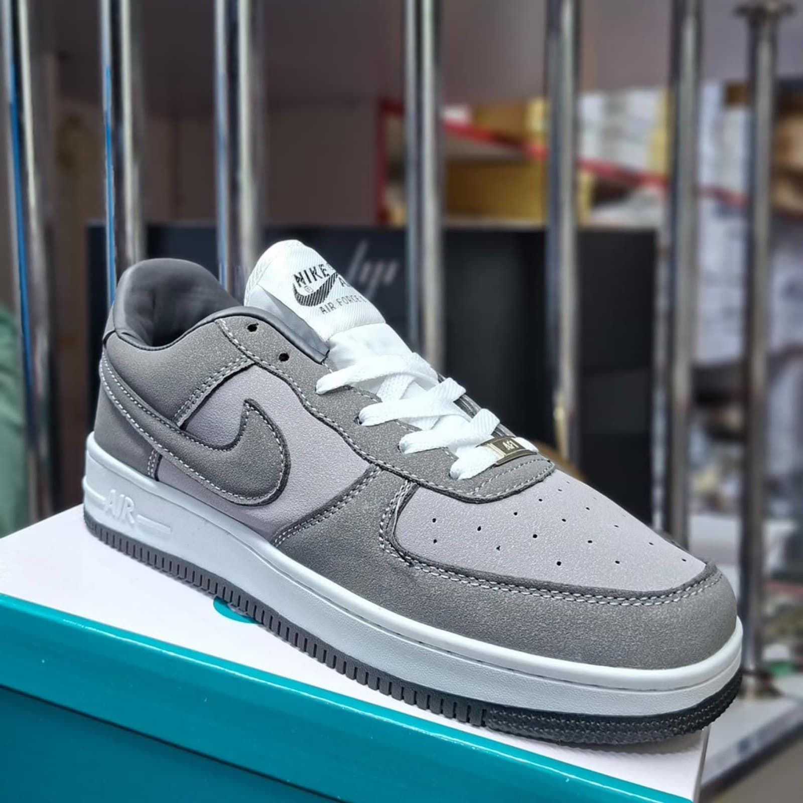 Nike Air Force 1 Low-Top Suede Sneakers image 1